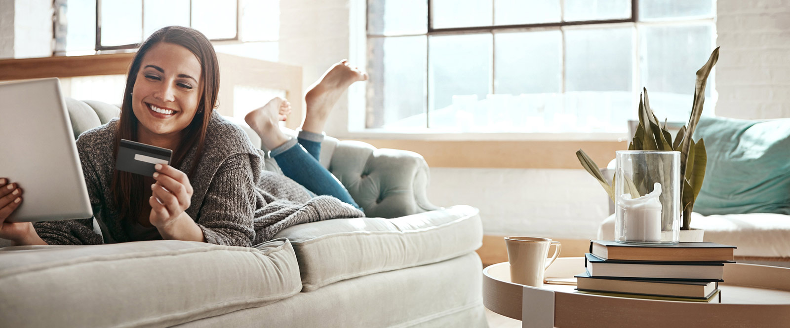 Person looking at their account on their laptop.